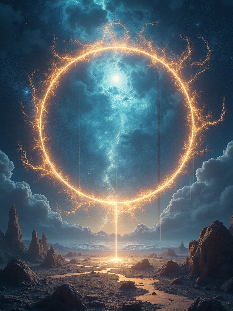 A circle where in the middle 9 d is outside then beautiful space but there is 9d must stand