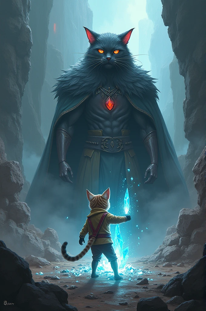 In a climactic showdown, General Whiskers managed to shatter the cursed crystal, breaking the spell and dispelling the dark fog. Lord Shadowtail, now powerless, was forced to retreat.