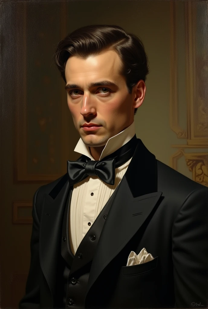 An oil painting of Newland Archer from The Age of innocence