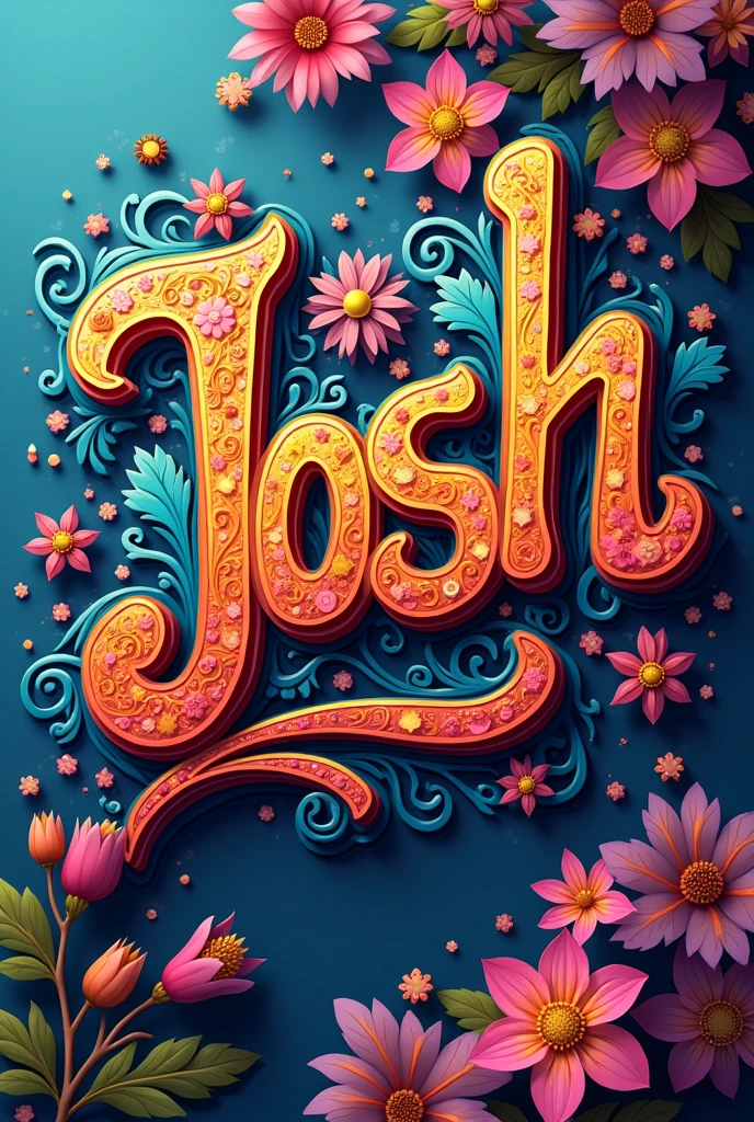 Make the name Josh beautiful and colorful designs