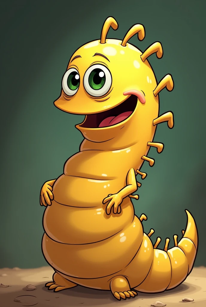 LARVA TUBA, Funny animated cartoon of mischievous maggots, larves d'or