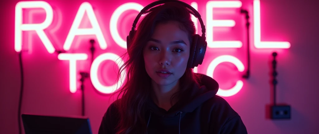 Amaeya is a fierce gamer, known for her exceptional skills in the online game GTA 5. After winning a prestigious tournament, she becomes an overnight sensation, gaining a massive following and sponsorship deals. however, Fame brings intense scrutiny, and Amaeya must navigate the challenges of online fame, including cyberbullying and pressure, to maintain her status. As she struggles to balance her gaming life with personal relationships, she discovers a hidden talent for mentoring young players. With the help of loyal friends, she organizes a charity gaming event to support aspiring gamers from underprivileged families, Proving, that gaming can be a powerful force for good, against a backdrop of neon lettering "Rachel Toxic" 

