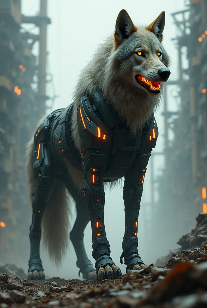 Cyber Machinery,Prosthesis,Centaur,Wolf