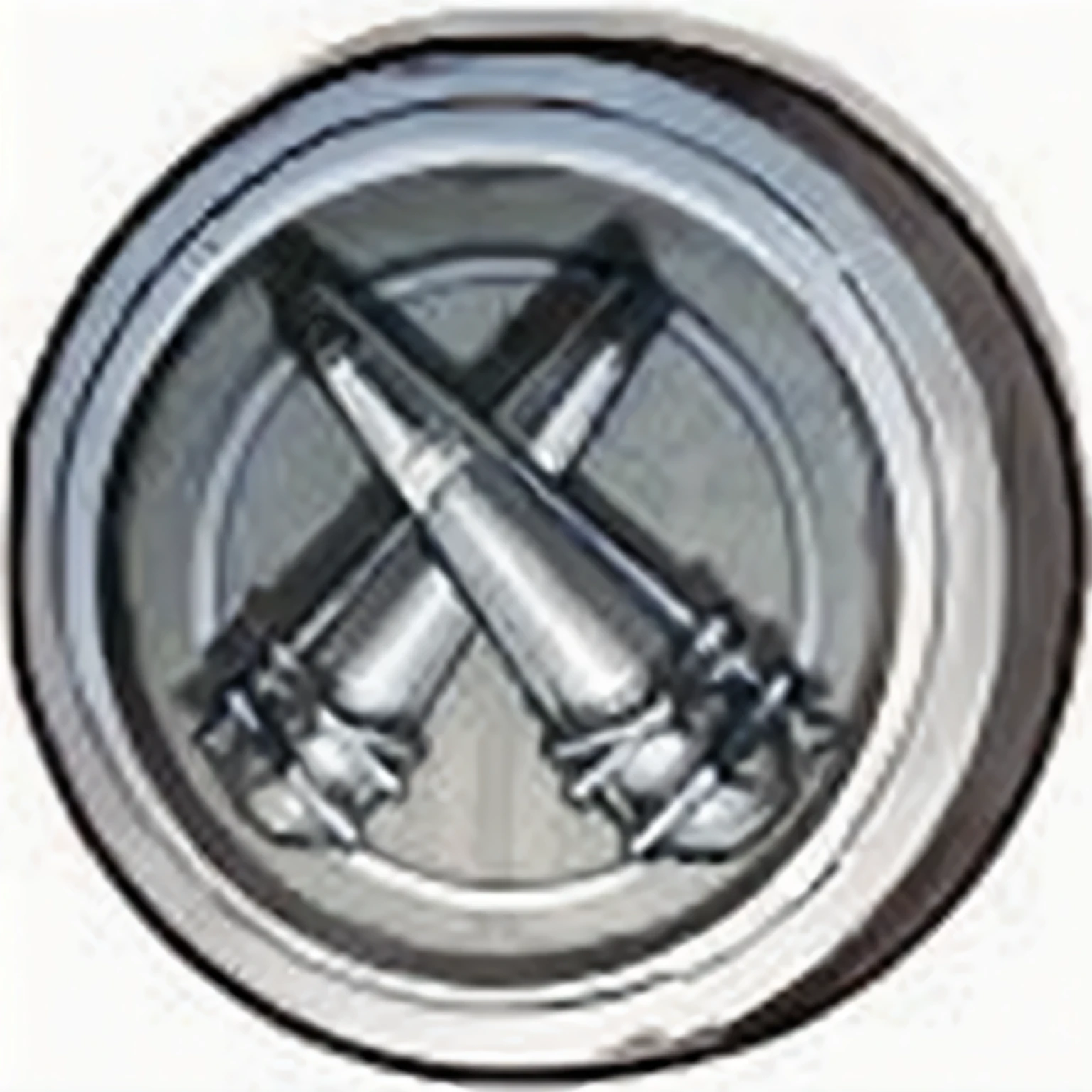 Baseball game icon with silver and white badge cross