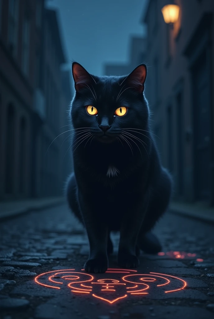 On the darkest night of the year, the cat appears with strange behavior, leaving mysterious marks on the ground. Are these warnings for the student or signs of an imminent danger about to be unleashed?"