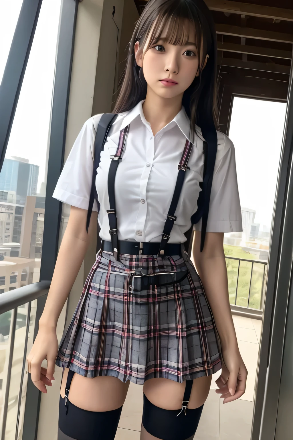 1 female, , high quality, masterpiece, Ultra-high resolution, Cinema Lighting, 1 female, , high quality, masterpiece, Ultra-high resolution, , Cinema Lighting, suspenders Moderate breasts Small face Looking up Sweat Thin belt buzzer 脇Sweat garter belt Belt on pants holster Hands behind your back Looking up Anxious face Knee-high Knee socks Knee-highソックス garter ふとももにgarter belt Checkered mini skirt Panty shot Skirt gap Armament holster holster Hands behind your back Anxious expression Anxious face, legs apart Armament Leg Holster holster See-through clothing heavy rain Rain-soaked dress shirt,Moderate breasts ガーターbelt suspenders Garter on the thigh Checkered mini skirt Looking up Pause belt Armpit sweat Hands behind back Raise your hands