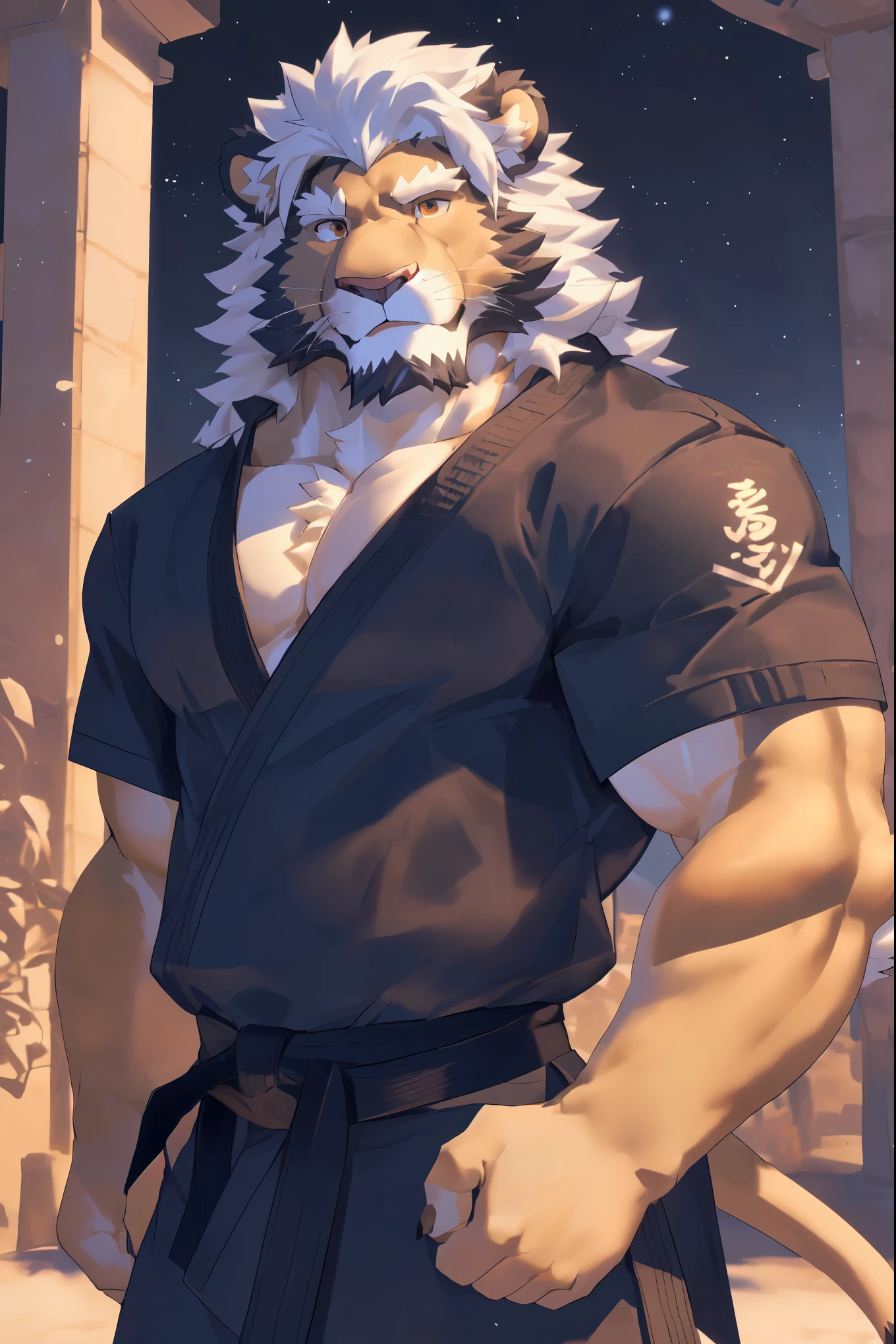 (shan:1.3), 1boy, anthro, solo, frown, white fur, white skin, dog tag, (pain:1.3), (drooling:1.1), struggling, define, (from above:1.1), dominated, arms up, (drooling: 1.1), kneeling, male, top, muscle man, (black tentacles :1.4), Muscle Man, (Small coat: 1.2), (Sweat: 1.4), (Bondage: 1.3), Muscle Man, Elderly, High resolution, Bottoms, 8k HD, Extreme detail, ((Solo)), e621, hairy, male, masterpiece, best quality, from high angle, kimono, human ), male,, beard, middle age, white body, white belly, muscular, traditional Japanese clothing, white (Fundoshi), (open white formal kimono), ,Japanese architecture , looking up at the sky, majestic, savage, confident, strong, cherry blossoms, cherry blossom leaves, outdoor, dynamic angle, depth of field, correct anatomy, correct hand, hd, dim, darkness, shadow, light and dark, cinematic, dramatic light, wide dynamic range, HDR, low light: 1.2, Pino Dani, (Ruaidri), Vitiar Fobo,