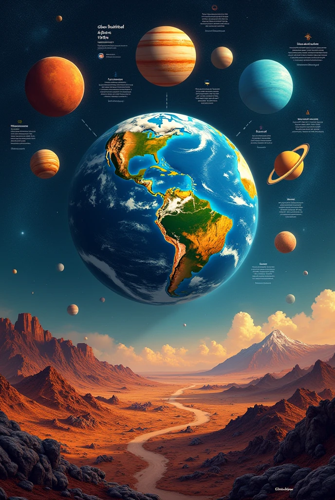 MAKE A POSTER SHOWING HOW EARTH IS THE ONLY HABITABLE PLANET IN OUR SOLAR SYSTEM