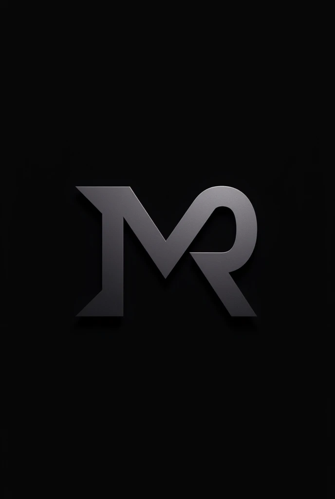 Create a logo inspired from the letter spell M R with black background 