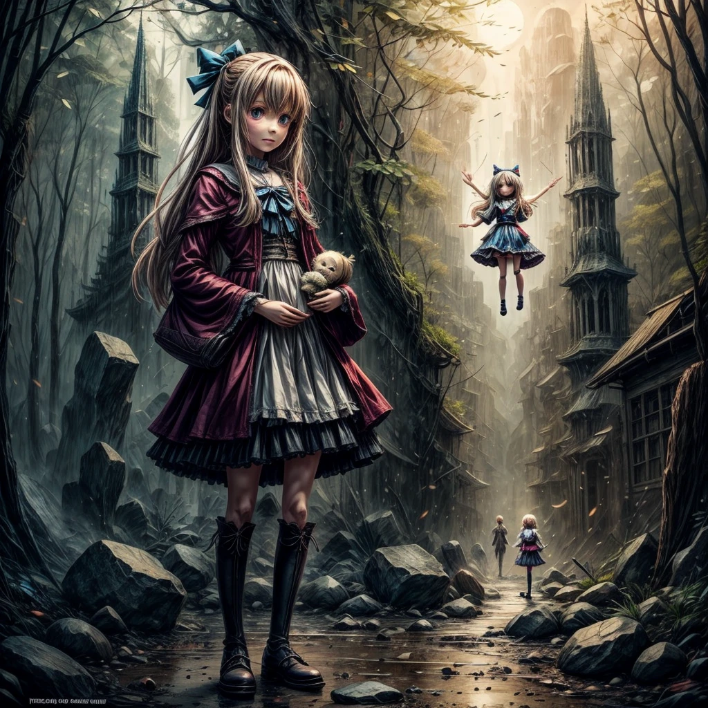 1 person,Girl,The cursed doll I'm holding,Fantasy,anime