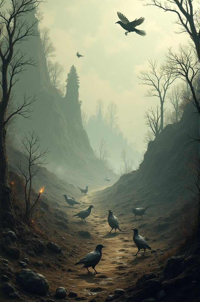 Destroyed bird habitat 