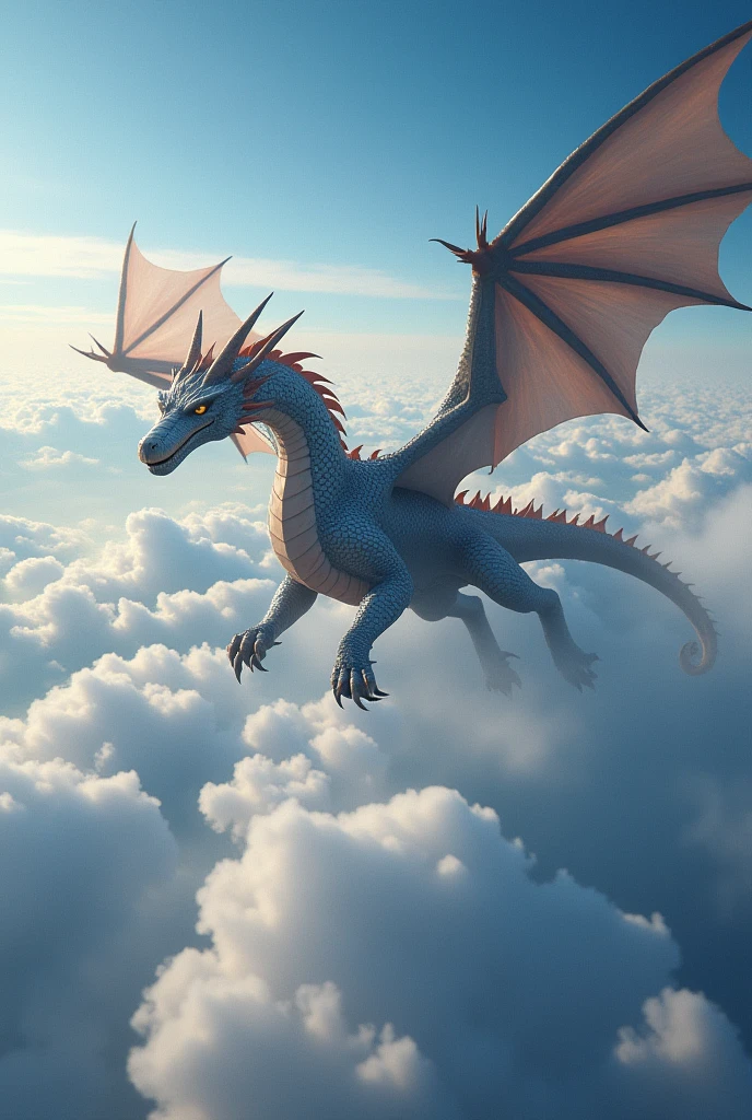 Raising dragon soar the sky