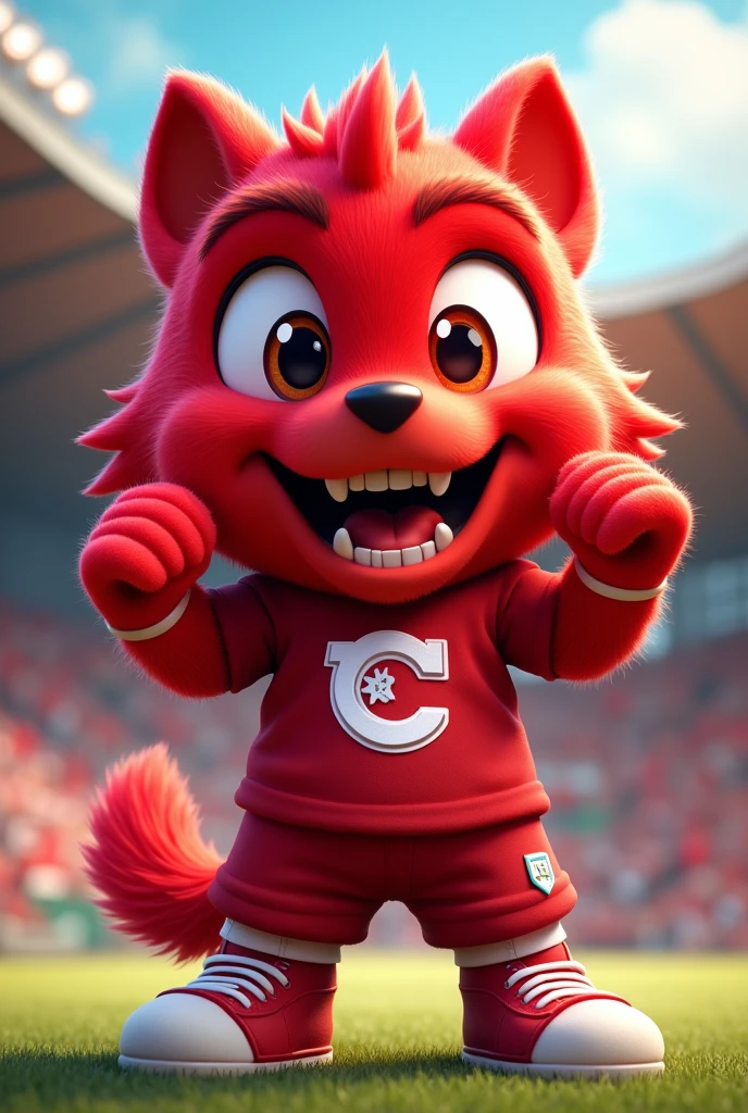 I want a red mascot 

