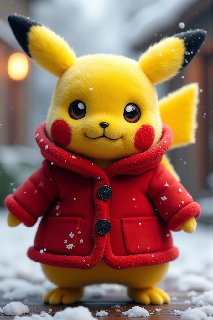Pikachu with a red coat