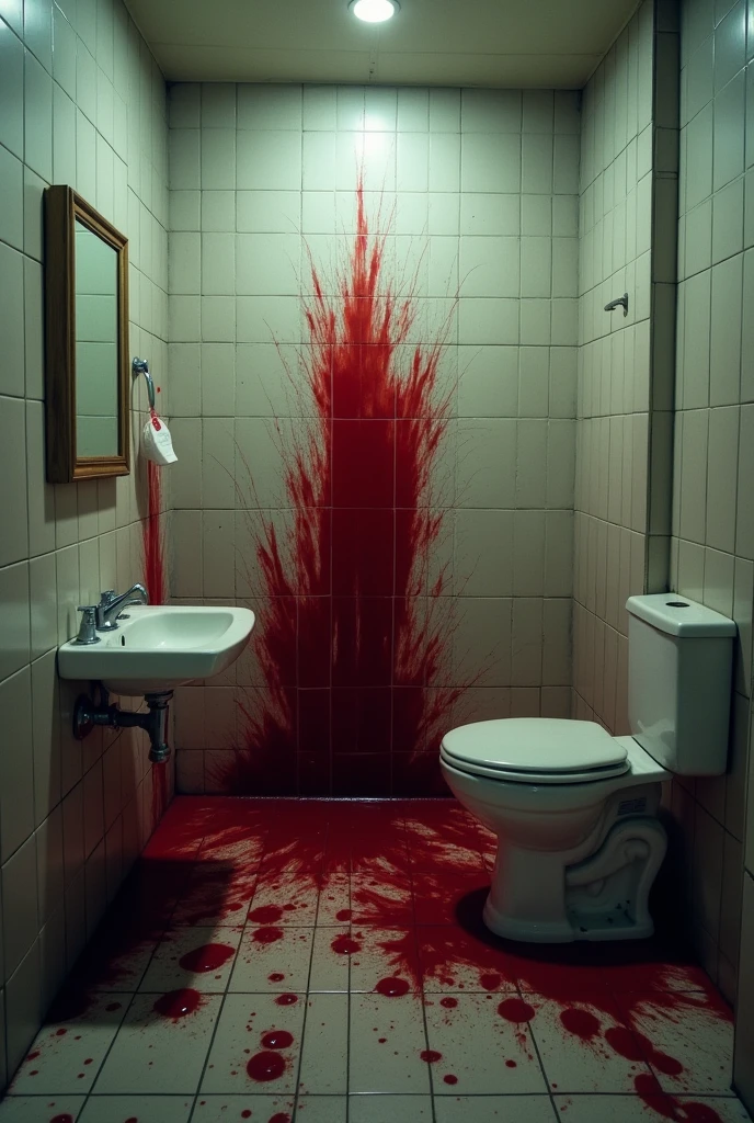 photo of a mutated woman, <lora:reelhorror141:1> reelhorror, dismemberment, mutilated body, in a bathroom, hard lighting, ambient rim lighting, full body, drooling, looking at viewer, blood, injury, realistic,(8k) (muted colors:1.2), cinematic, filmic, (rutkowski, artstation:0.8) <lora:add_detail:1> full-length shot, pov scene, pov <lora:epi_noiseoffset2:1>