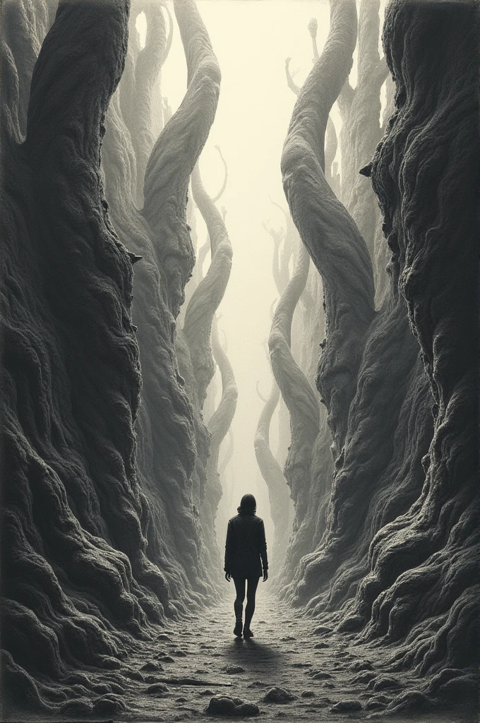 Surrealist drawing inspired by The Maze Runner