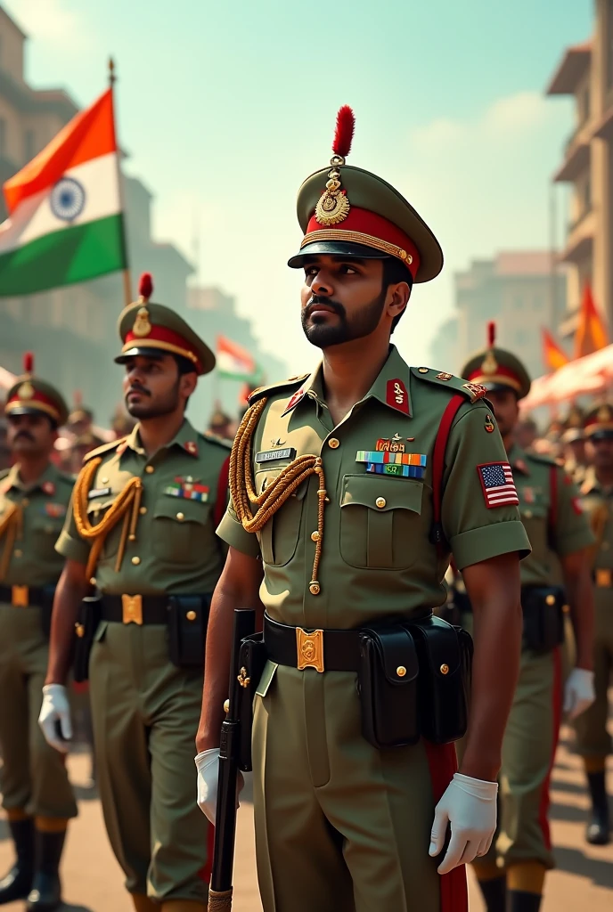 Surjeet police man celebration of Indian freedom day