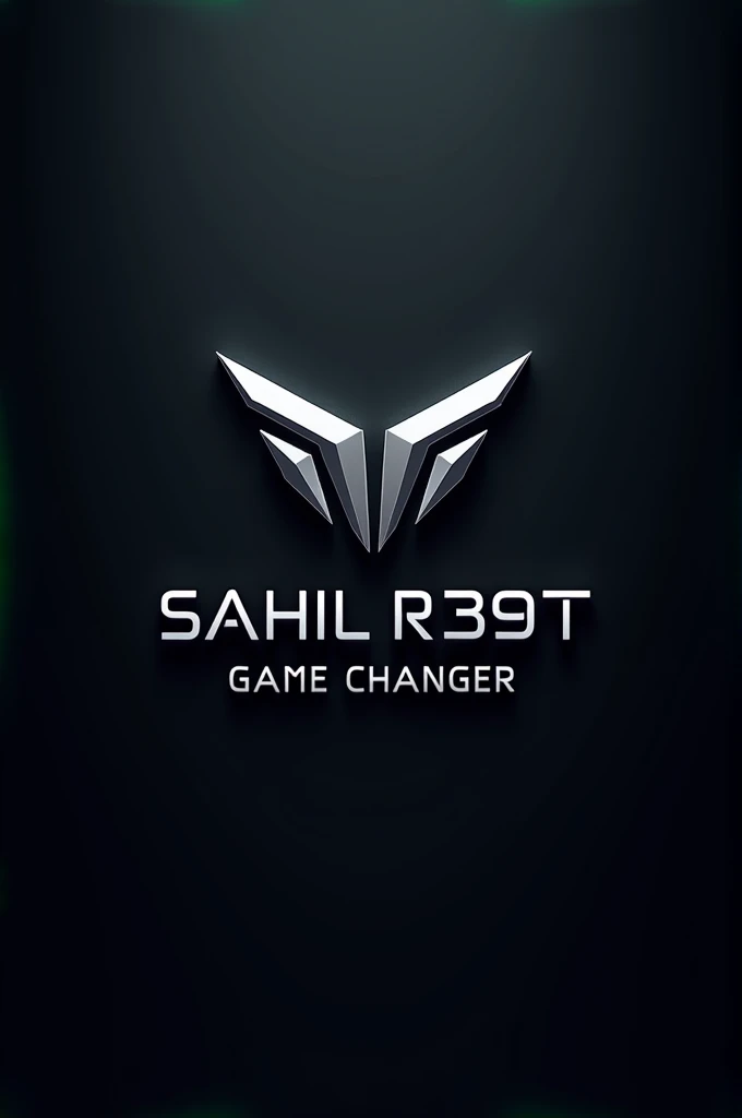 Make A Realistic Gaming Logo Of Name Of The "Sahil R39T Game Changer "