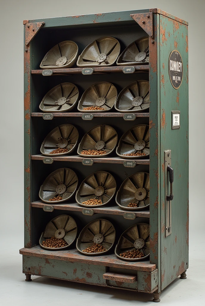 Recycled fan blades into a pet food bowls to make a use of vending machine for each pets