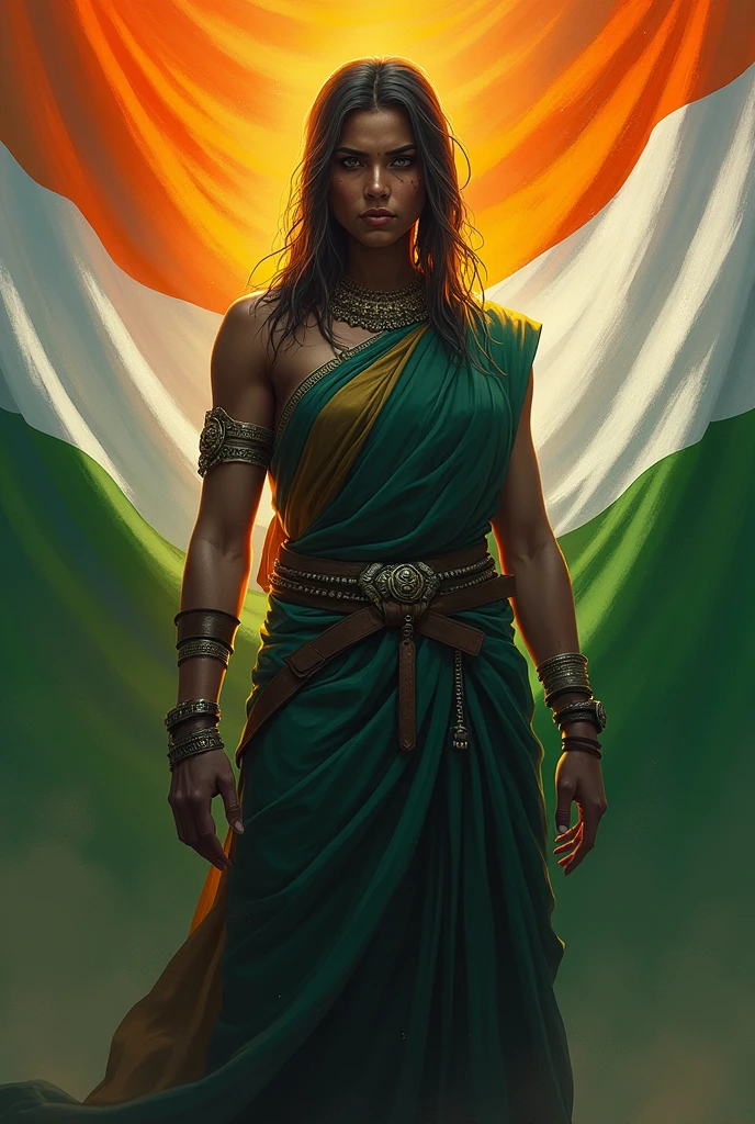 Garaa in Indian flag