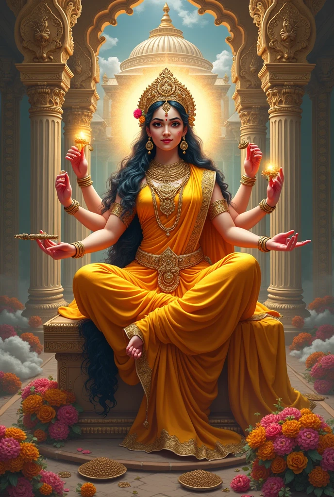 Make a image of mahalaxmi 