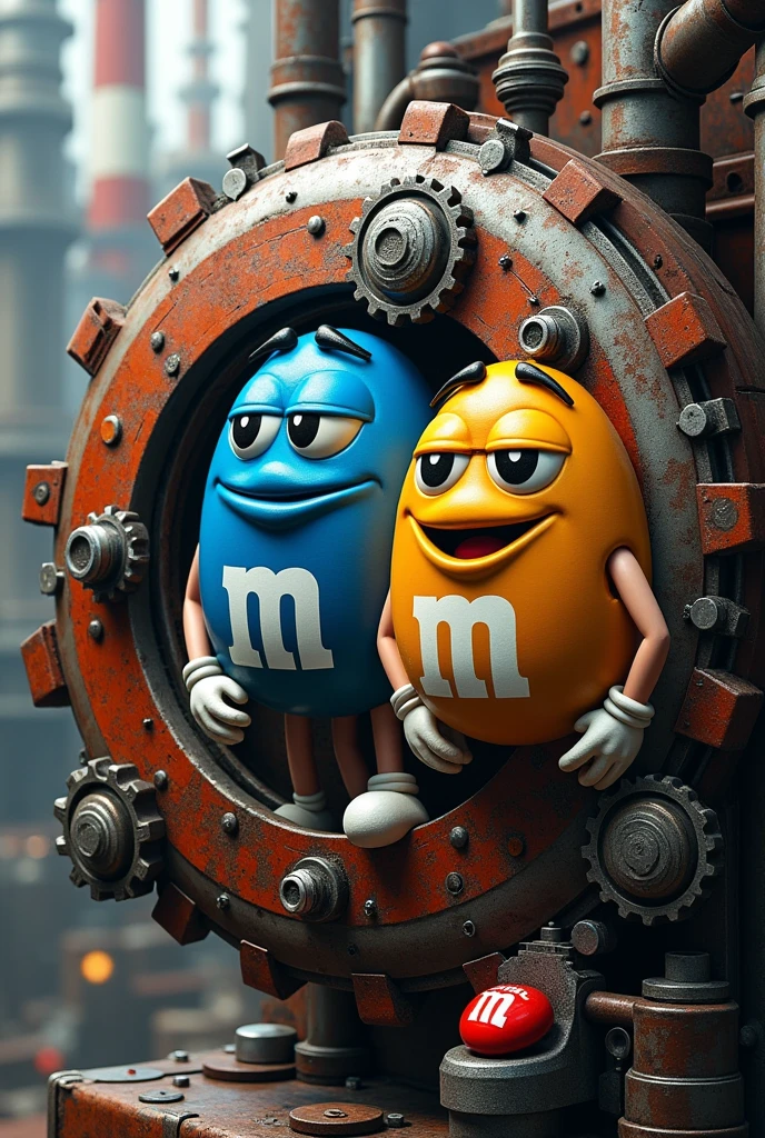 M&m logo mechanic inspired