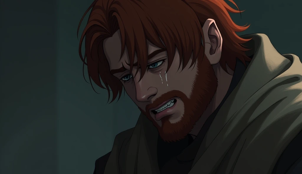 create: "NON-YOUTUBE VIDEO LAYER" 
 a man named king david who was red-haired, with tears in my eyes crying and very sad 