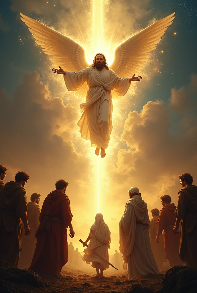 THE ASCENSION
Seek now eagerly into the secret mysteries of the soul, reputable man, by the skill of your mind and the wisdom of your heart, so that you will know the truth about how it happened-when the Almighty, became conceived through the state of virginity, after he selected the safe haven within Mary, greatest of maidens, most famous of womankind- that angels did not show themselves there, wearing brilliant raiment when that nobleman arrived, the boy in Bethlehem. Heralds were ready, who revealed by the cry of their voices to the shepherds, speaking of true rejoicing, that the Son of the Measurer was made flesh in middle-earth, in Bethlehem.