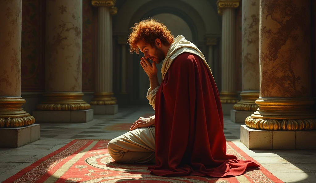 create: "NON-YOUTUBE VIDEO LAYER" 
 a man named king david who was red-haired, With tears in my eyes crying and very sad on my knees in your palace
