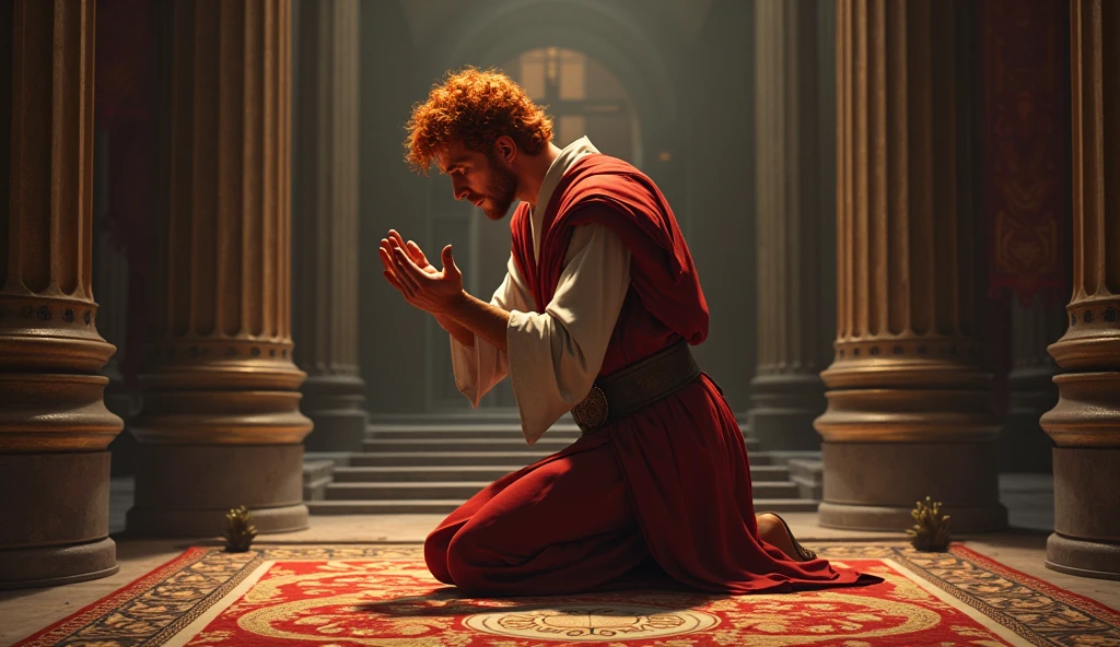 create: "NON-YOUTUBE VIDEO LAYER" 
 a man named king david who was red-haired, With tears in my eyes crying and very sad on my knees in your palace
