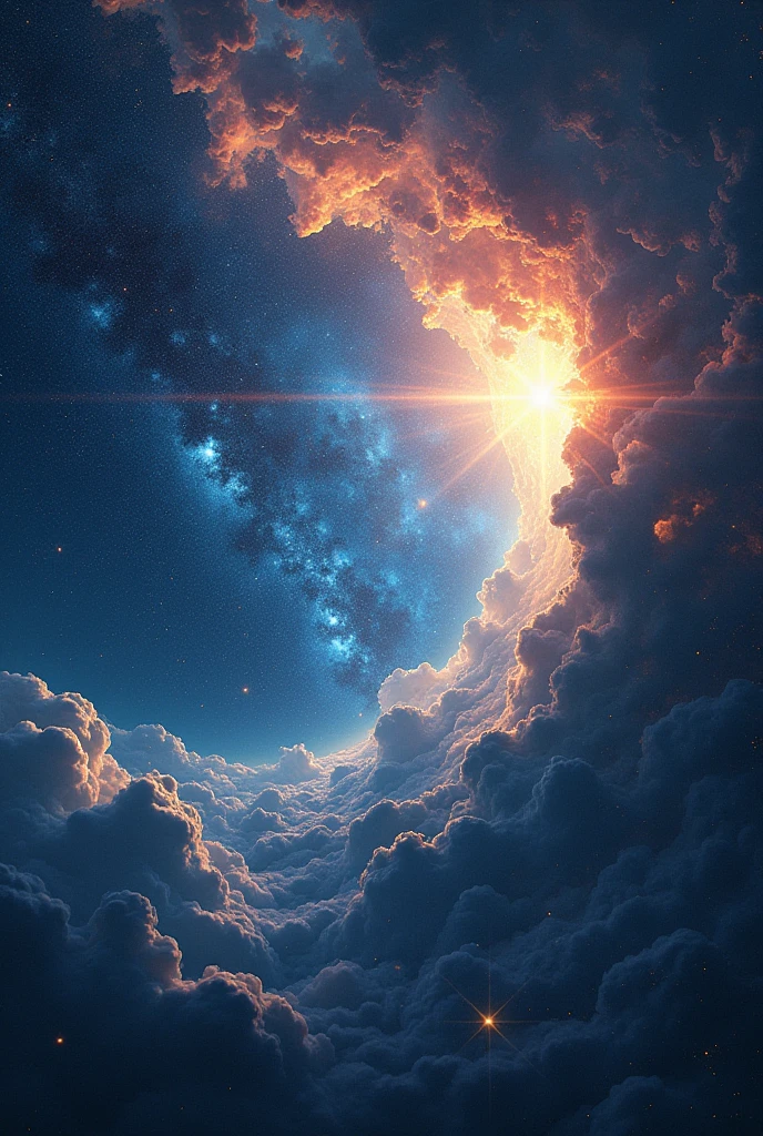 I'm writing a science fiction story called "The Edge of the Stars". Now you design me the cover page of a related book that will not have any type of people but will have different types of space related designs. Here should be the text "at the edge of the star".