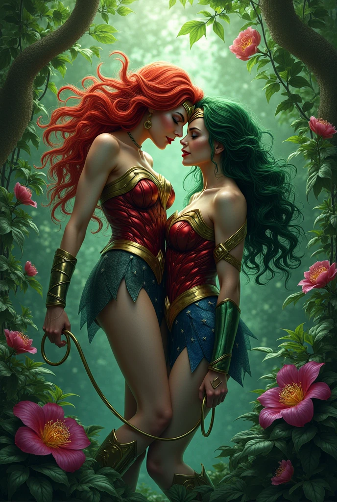 Poison ivy captures wonder woman