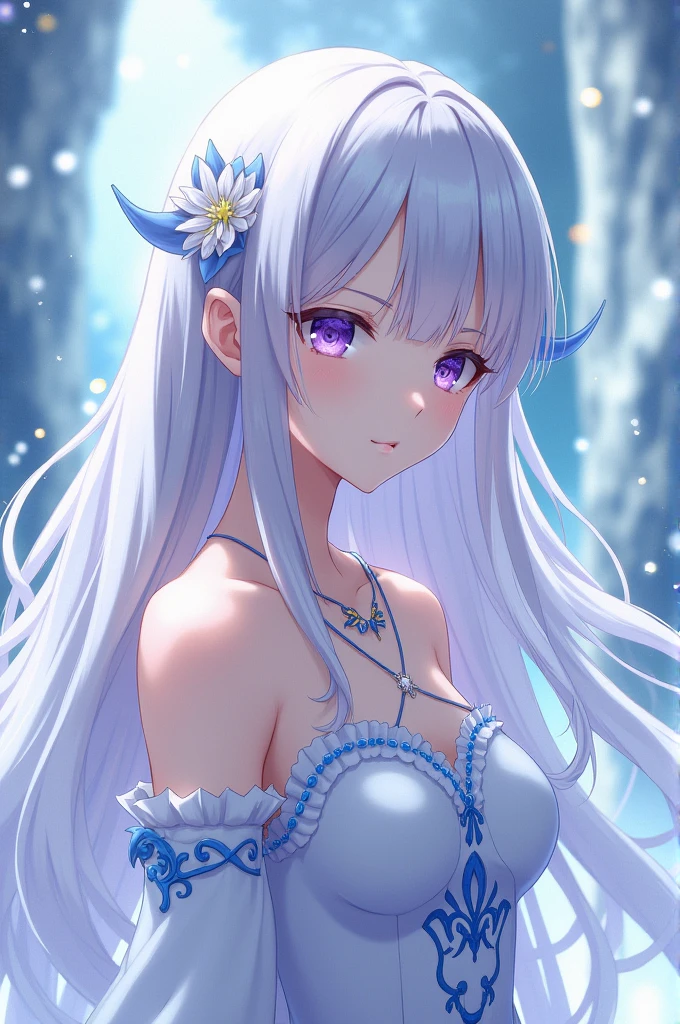Emilia from the anime Re Zero 