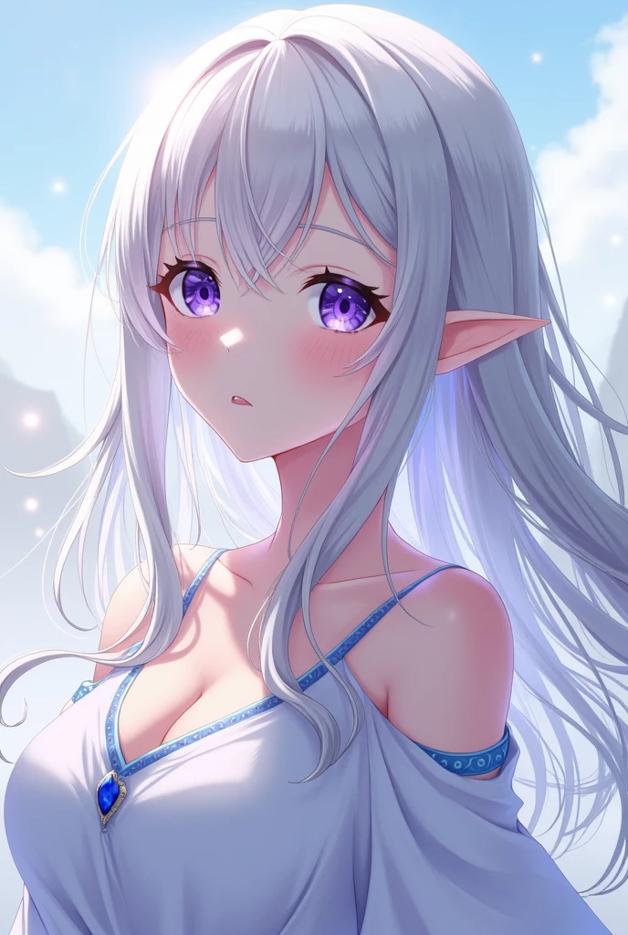 Emilia from the anime Re Zero 