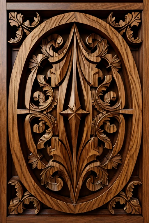 carved ornamentals wood relief. 3d texture front viewm texture 3d render