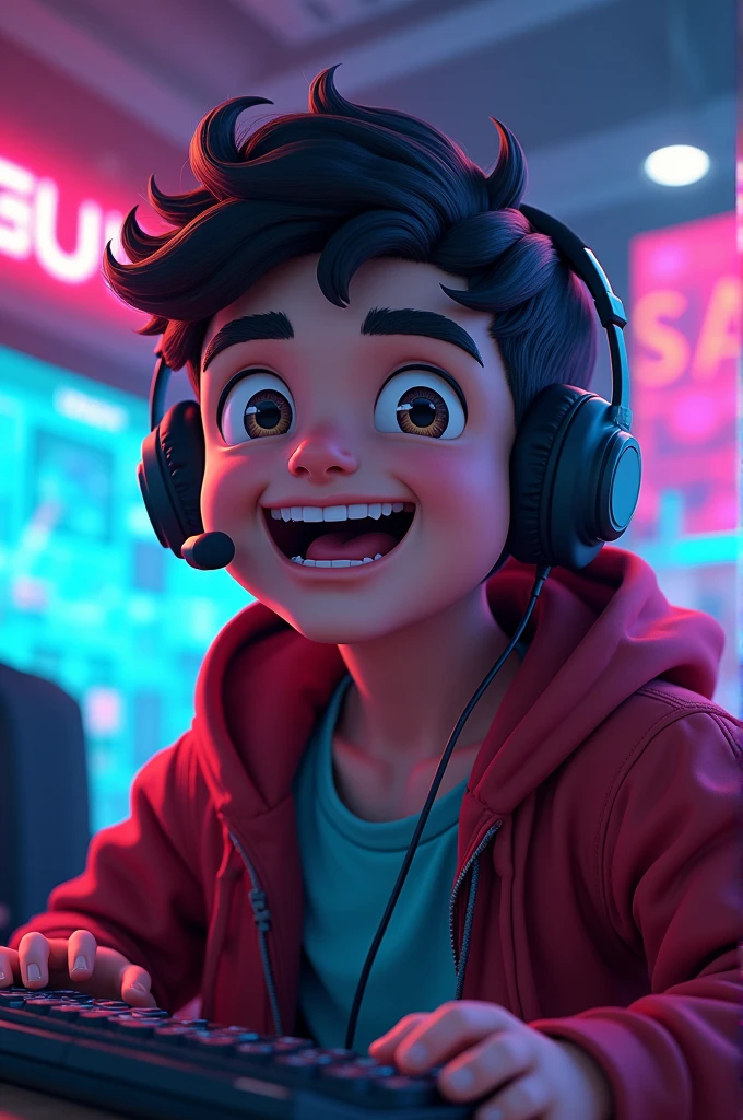 YouTube profile pic
Using Name SA LUN GAMER
With Gamer boy