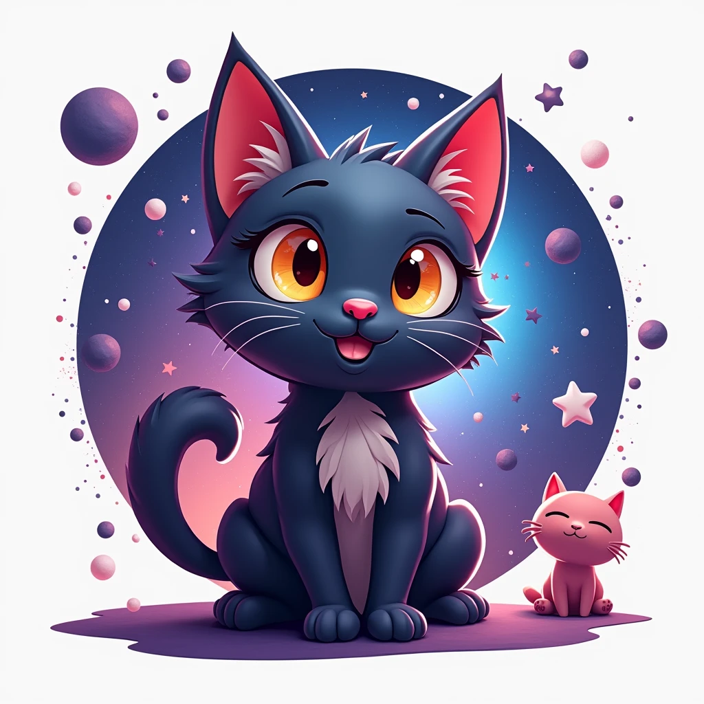 Cat Universe 3D Logo