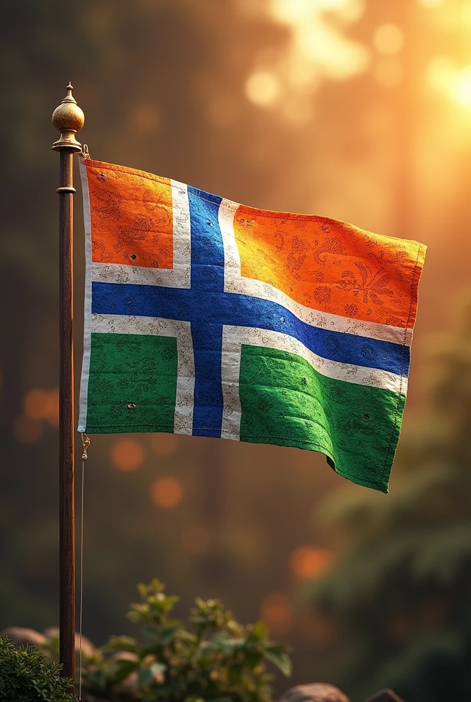 A Indian version of Nordic country flag