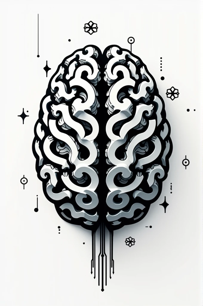 Creative Brain Creativity Design Black