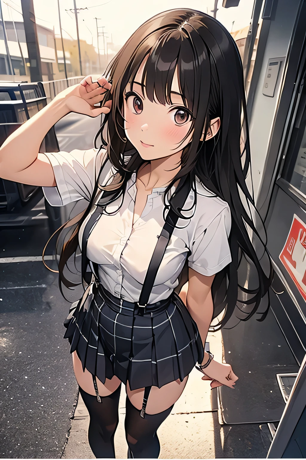 1 female, , high quality, masterpiece, Ultra-high resolution, Cinema Lighting, 1 female, , high quality, masterpiece, Ultra-high resolution, , Cinema Lighting, suspenders Moderate breasts Small face Looking up Sweat Thin belt buzzer 脇Sweat garter belt Belt on pants holster Hands behind your back Looking up Anxious face Knee-high Knee socks Knee-highソックス garter ふとももにgarter belt Checkered mini skirt Panty shot Skirt gap Armament holster holster Hands behind your back Anxious expression Anxious face, legs apart Armament Leg Holster holster See-through clothing heavy rain Rain-soaked dress shirt,Moderate breasts ガーターbelt suspenders Garter on the thigh Checkered mini skirt Looking up Pause belt Armpit sweat Hands behind back Raise your hands
