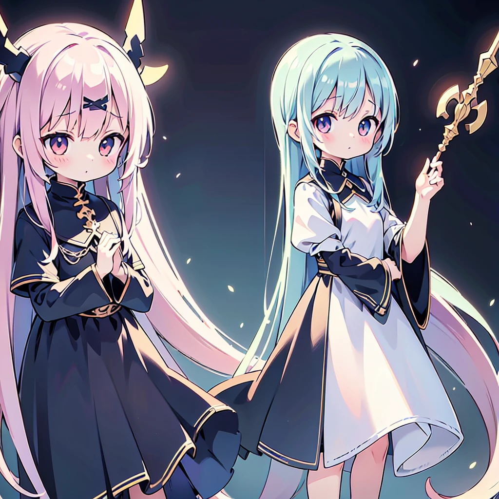 1girl,Super detailedな顔、Delicate hair、Masterpieces of art、(((Perfect Anatomy、Highest quality、Masterpiece、Official Art、Super detailed、Delicate lines、Dynamic composition、X Composition、S composition、Triangular composition、Square Composition)))、Dark fantasy heroine、Fantasy、Anime Style、Original hairstyle、Original clothing、Neon Color Palette、Absurd、Holding a giant sword with both hands、