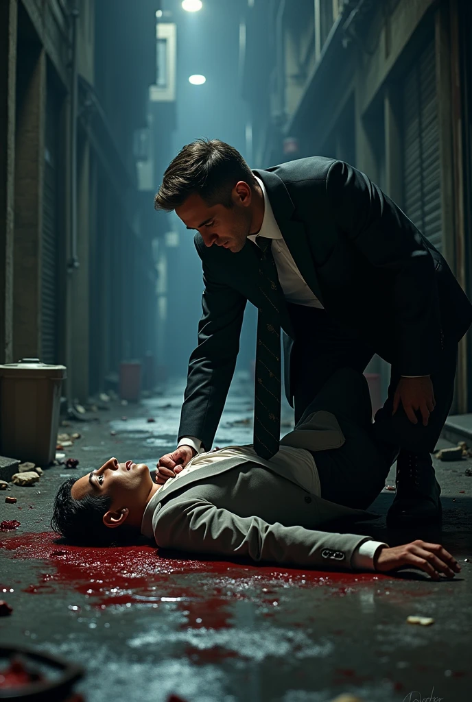 a crime scene realistic, together with the victim, investigator