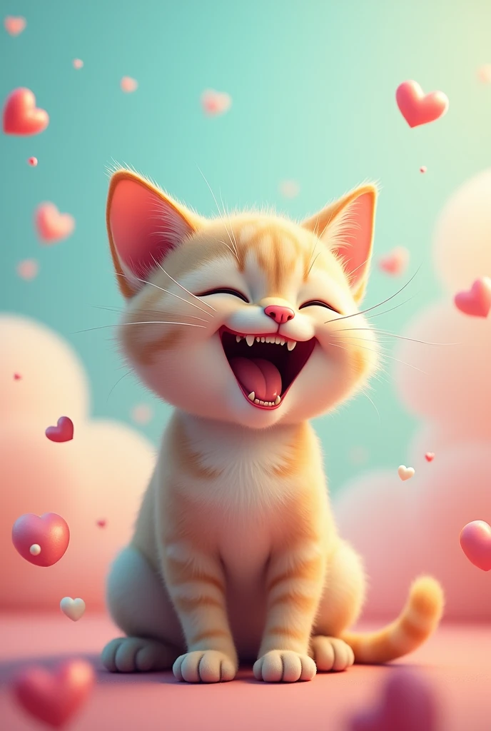 Laughing cat