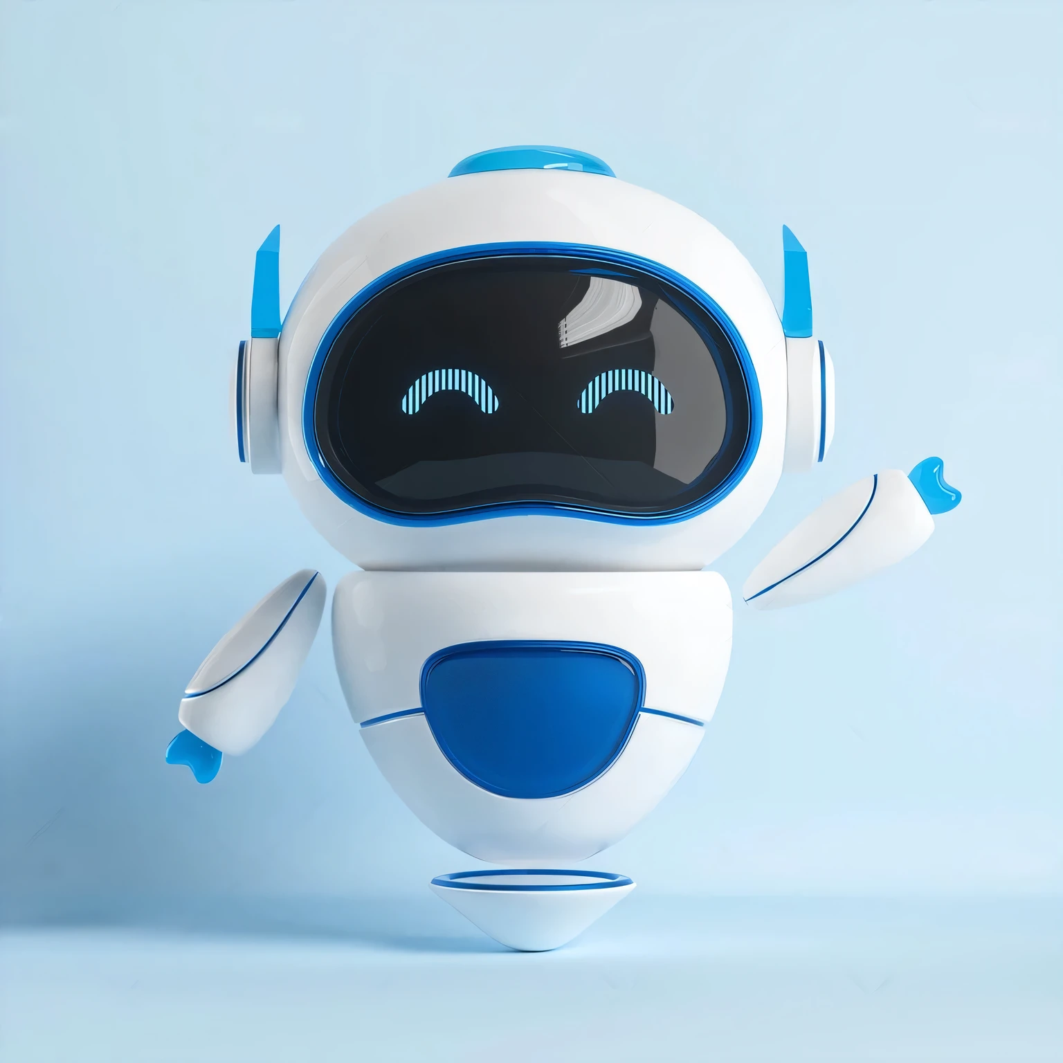 There was a robot standing with its arms outstretched, cute humanoid robot, adorable friendly robot, cute robot, beautiful 3d rendering, friendly robot, robot with human face, futuristic robotics, conceptual robot, happy robot, friendly humanoid cybernetic robot, friendly humanoid robot, white robot, Very cute Zen robot, 3D robot