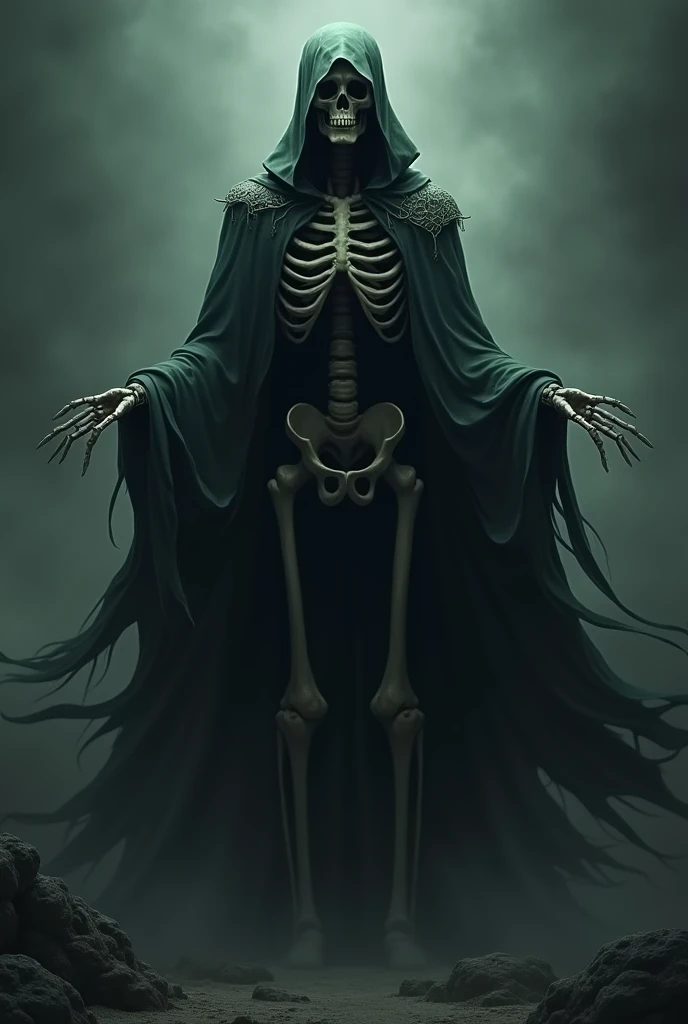 skeleton with cape
