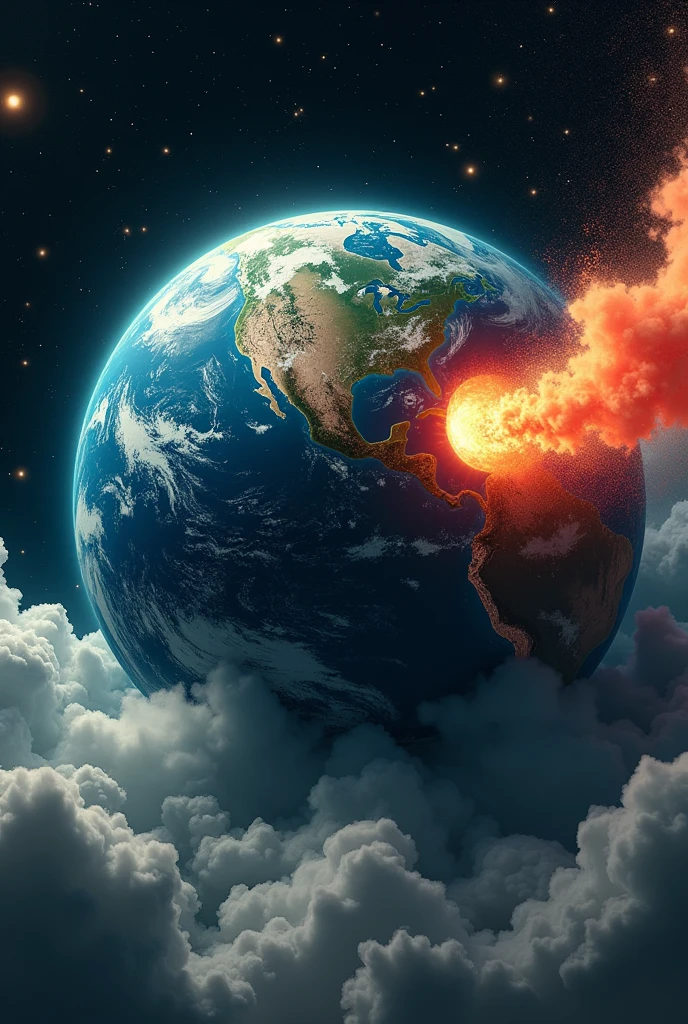The animated image of a spray attacking the planet and making it cough