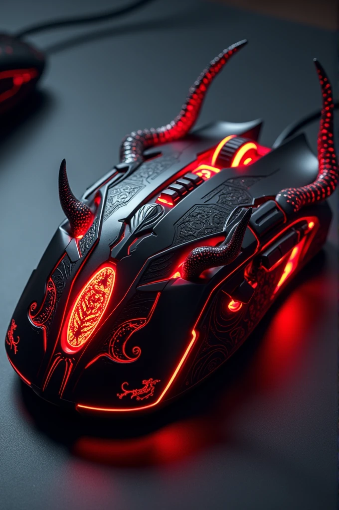 Oni skin type like the valorant skin design gaming mouse