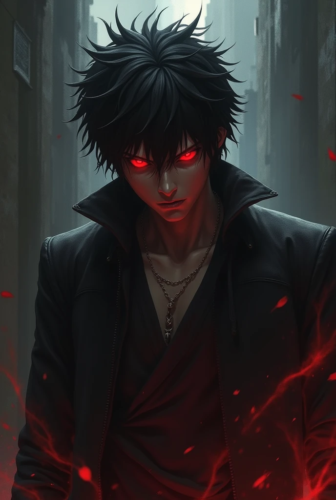 Death note kira with evil red eyes