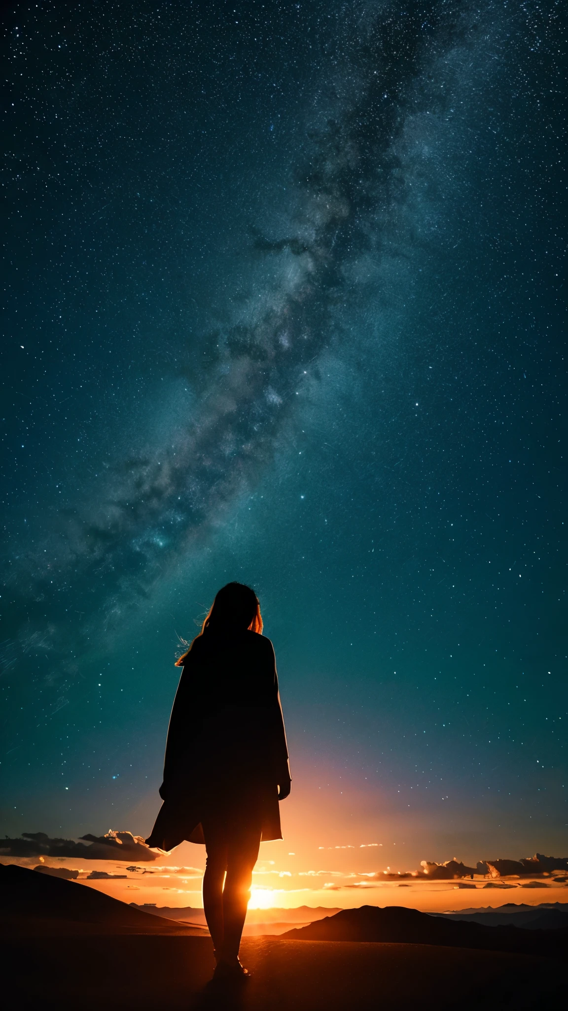 silhouette、8K、Land of Dreams