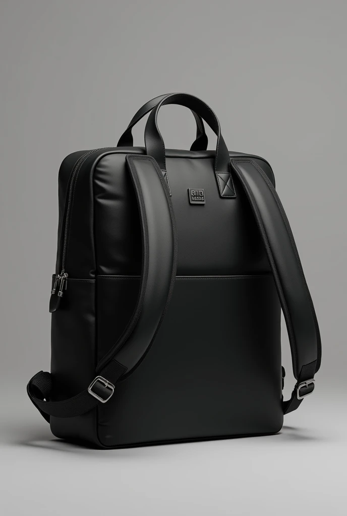 Black camera and laptop bag design
With the short logo name ridwangrapher